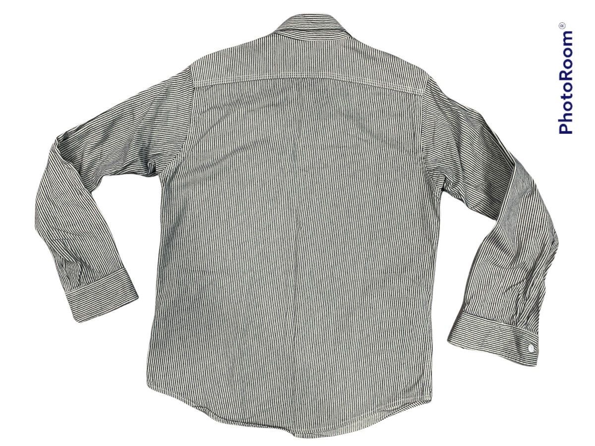 Sugar Cane × Toyo Enterprises SUGAR CANE ‘FICTION ROMANCE’ WABASH STRIPE WORKSHIRT - WHITE Size US M / EU 48-50 / 2 - 4 Thumbnail