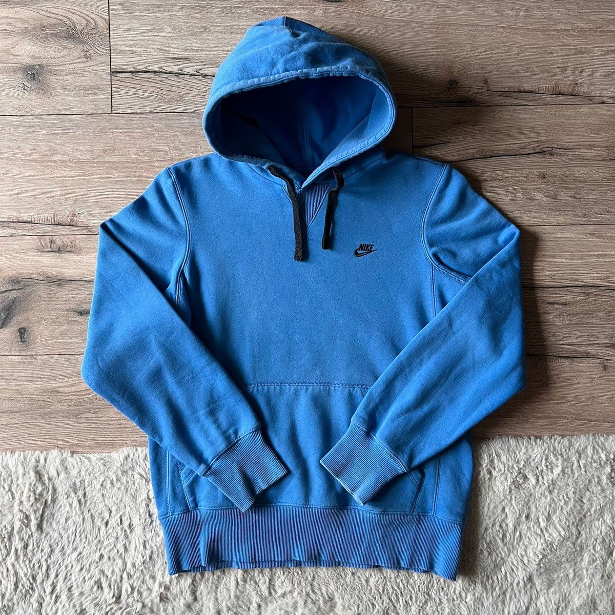 Nike Vintage Blue Sportswear Streetwear Hoodie 90s