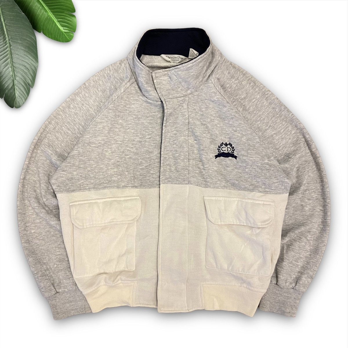 Christian Dior Monsieur × Vintage Vintage Christian Dior Monsieur Zipper Sweatshirt Size US L / EU 52-54 / 3 - 1 Thumbnail