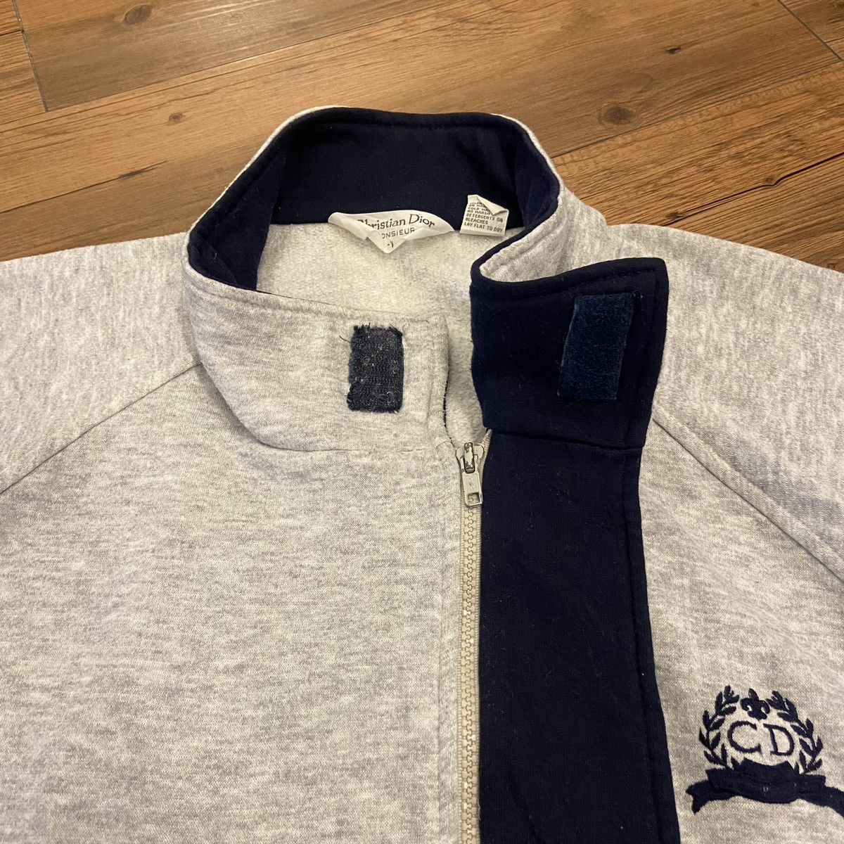 Christian Dior Monsieur × Vintage Vintage Christian Dior Monsieur Zipper Sweatshirt Size US L / EU 52-54 / 3 - 6 Thumbnail