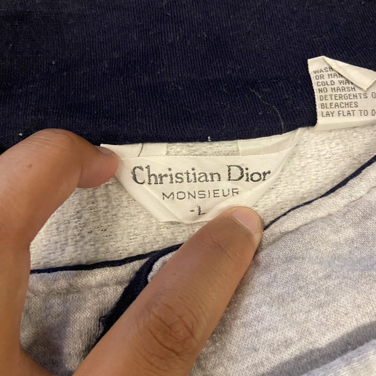 Christian Dior Monsieur × Vintage Vintage Christian Dior Monsieur Zipper Sweatshirt Size US L / EU 52-54 / 3 - 9 Thumbnail