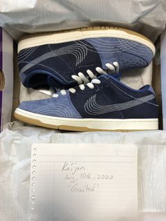 Nike Sb Dunk Low Denim Sashiko | Grailed