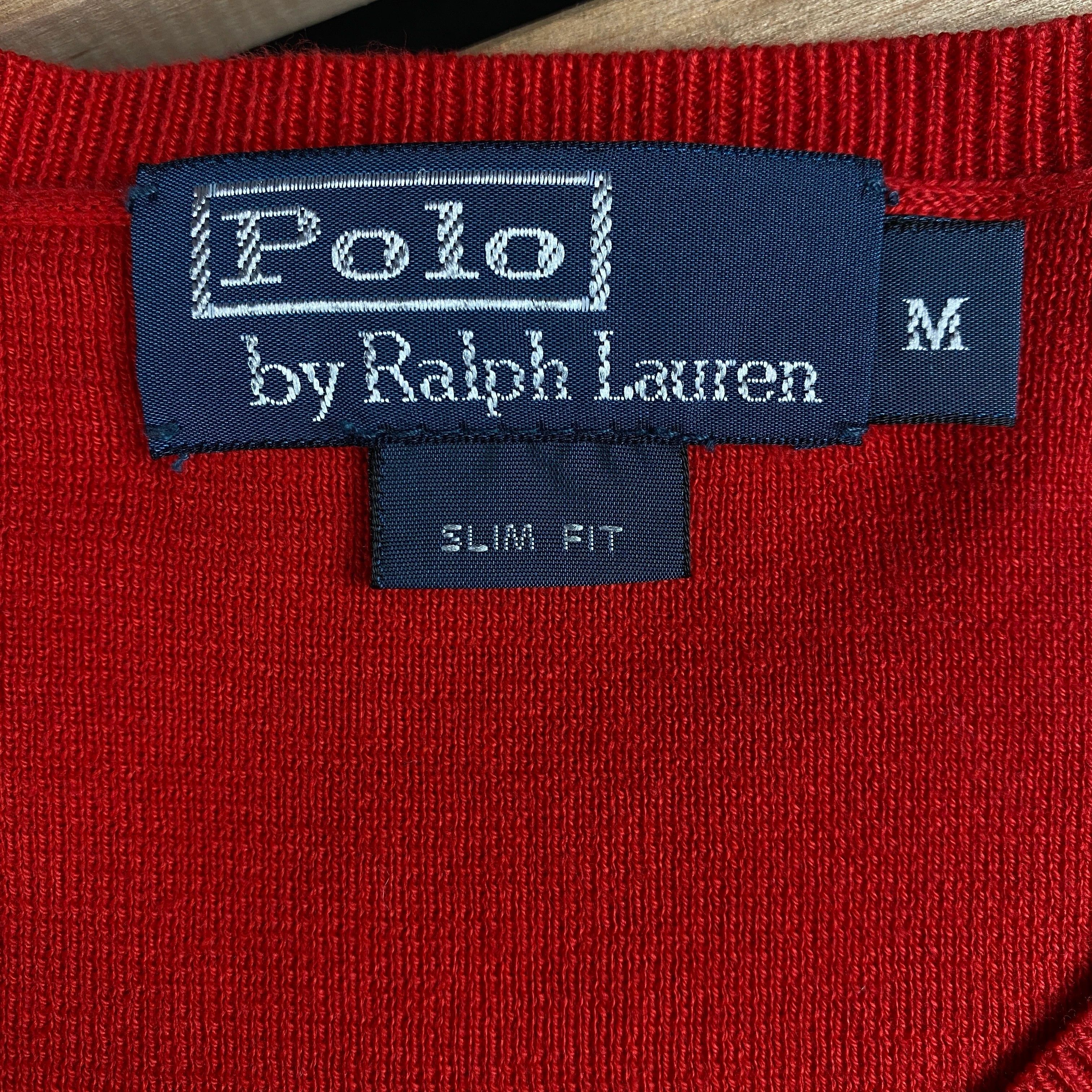Polo Ralph Lauren × Ralph Lauren × Vintage Mens Sweater Jumper Polo Ralph Lauren Vintage V Neck Size M Size US M / EU 48-50 / 2 - 5 Thumbnail