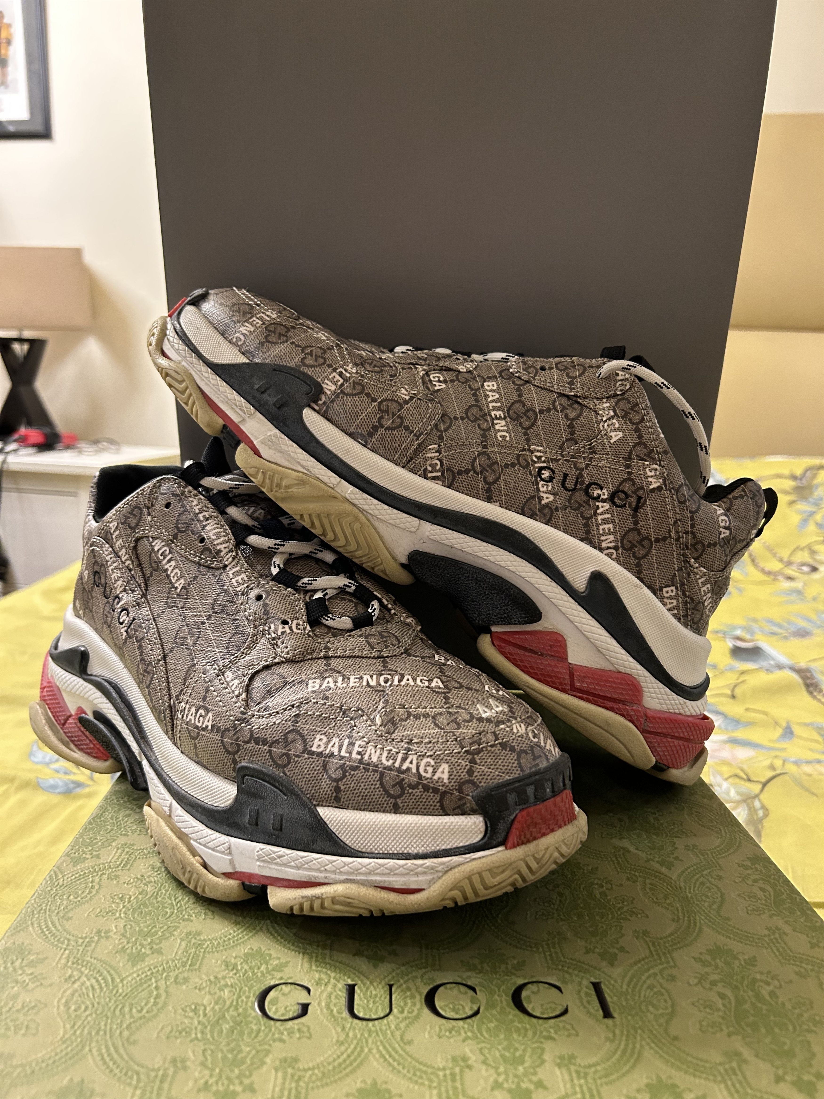 Balenciaga × Gucci “Hacker Project” Triple S Size US 11 / EU 44 - 1 Thumbnail