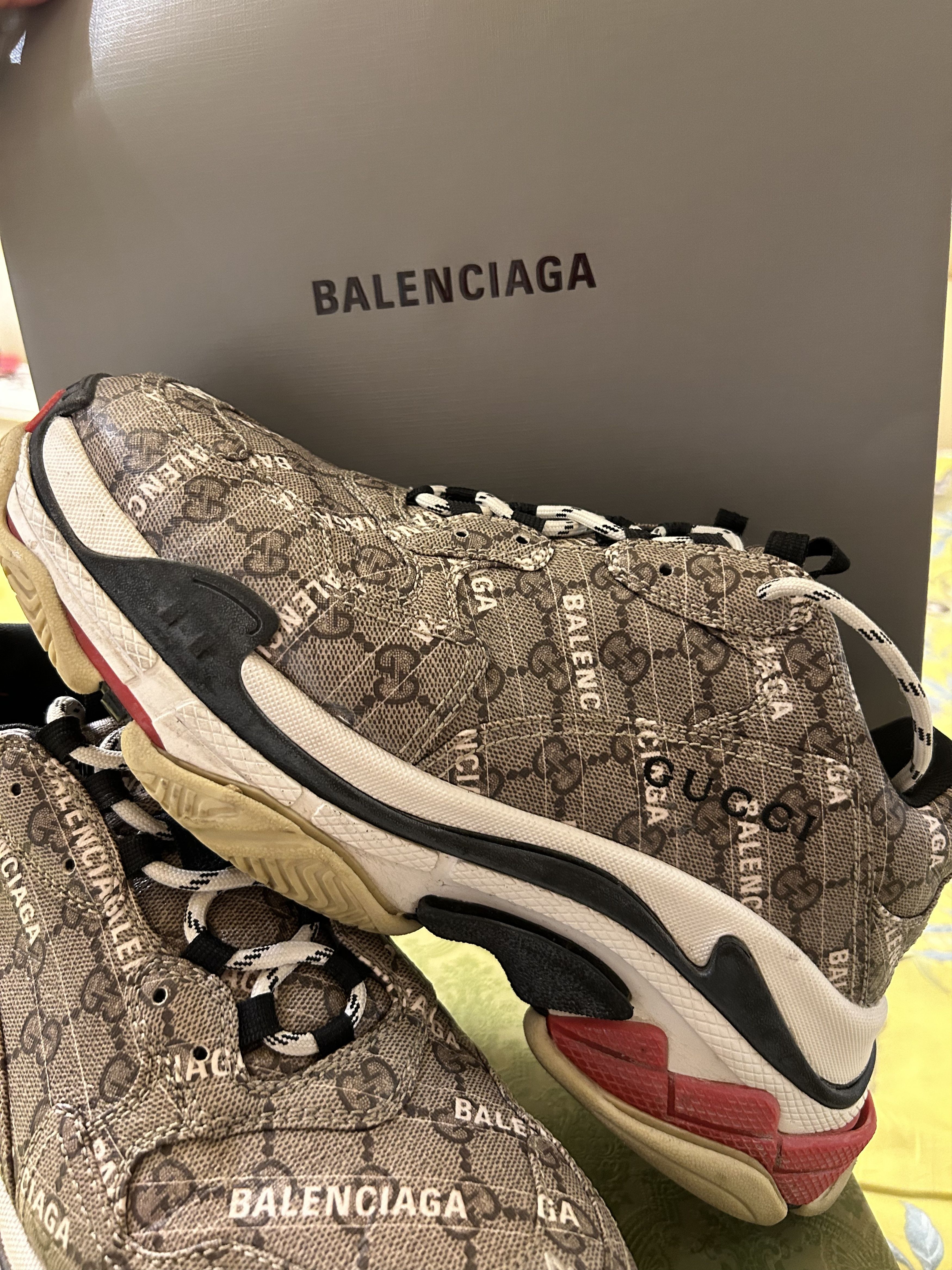 Balenciaga × Gucci “Hacker Project” Triple S Size US 11 / EU 44 - 2 Thumbnail