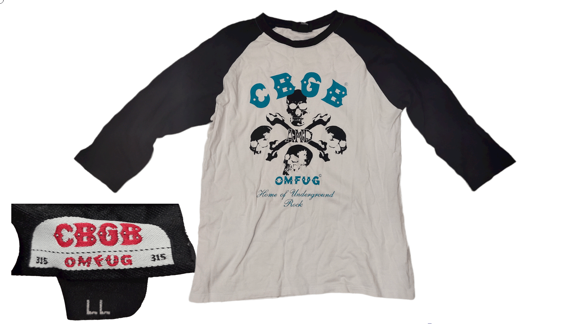 Band Tees CBGB OMFUG 3QUARTER T-SHIRT Size US L / EU 52-54 / 3 - 1 Thumbnail