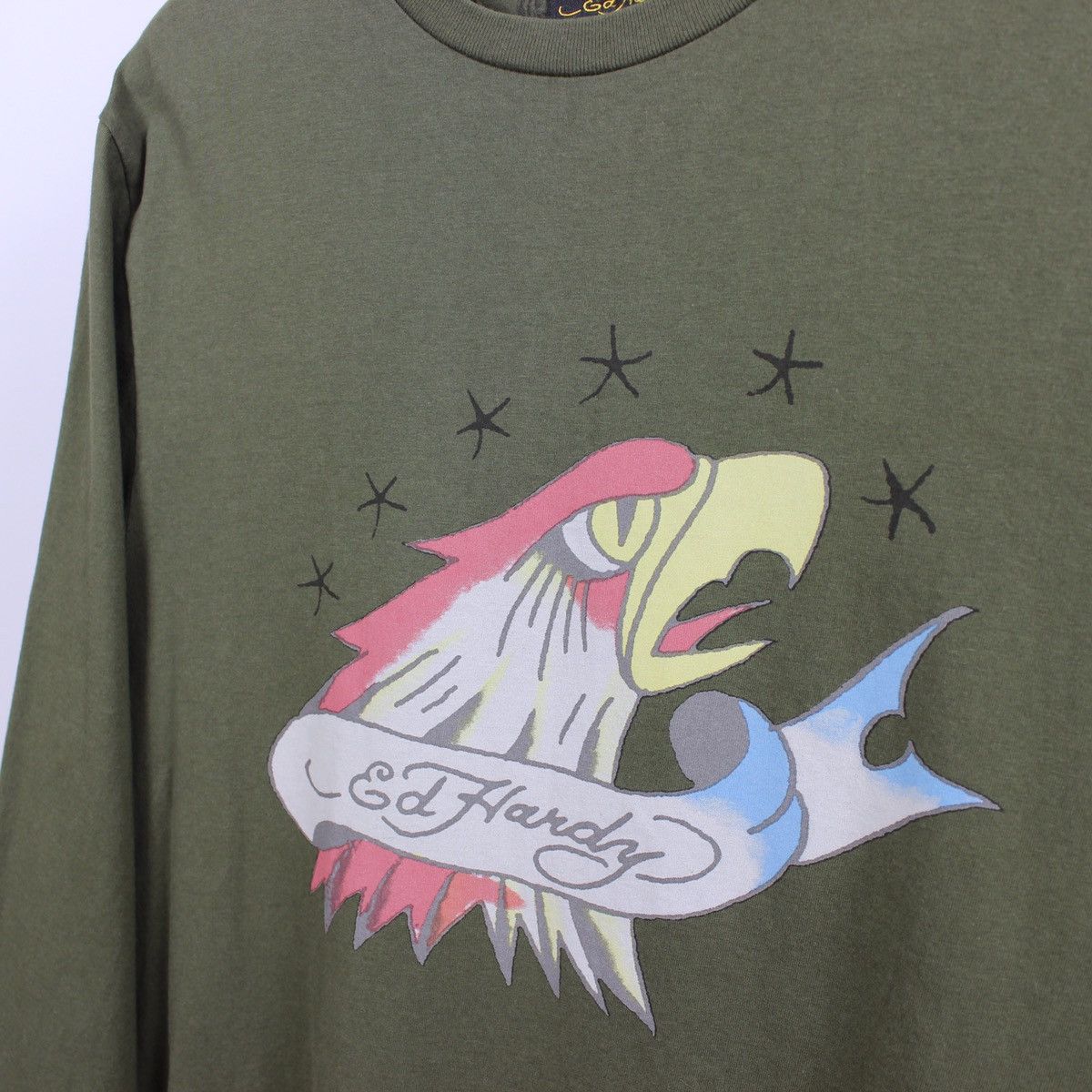 Christian Audigier Ed Hardy By Christian Audigier Y2K Long Sleeve T-Shirt Drip Size US M / EU 48-50 / 2 - 4 Thumbnail