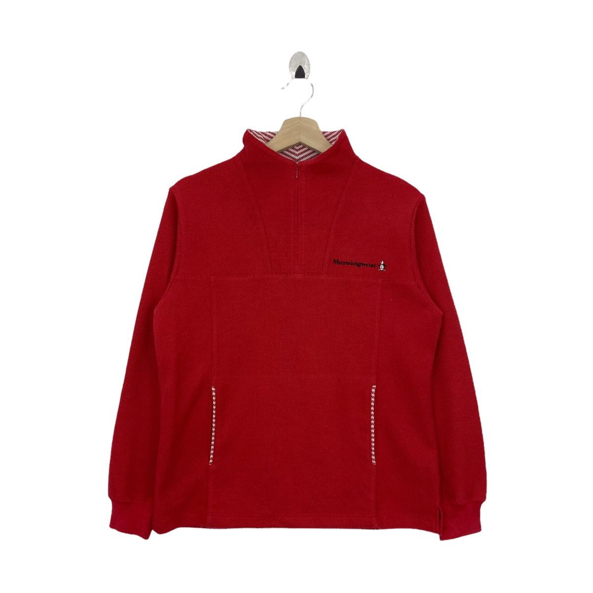 Vtg 90’ MUNSINGWEAR Half Zipper Sweatshirt