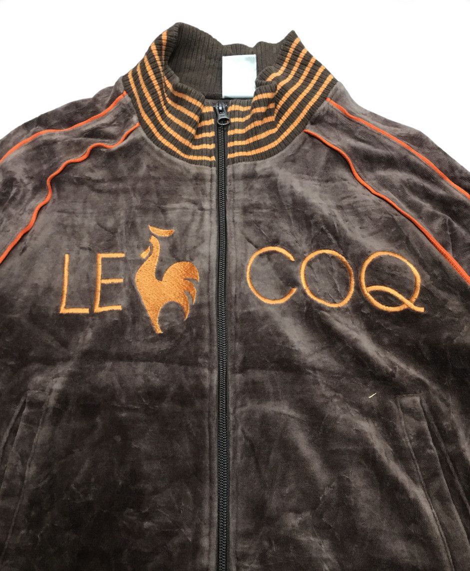 Japanese Brand × Le Coq Sportif Vintage Le Coq Sportif Velvet Varsity Jacket Size US L / EU 52-54 / 3 - 2 Thumbnail