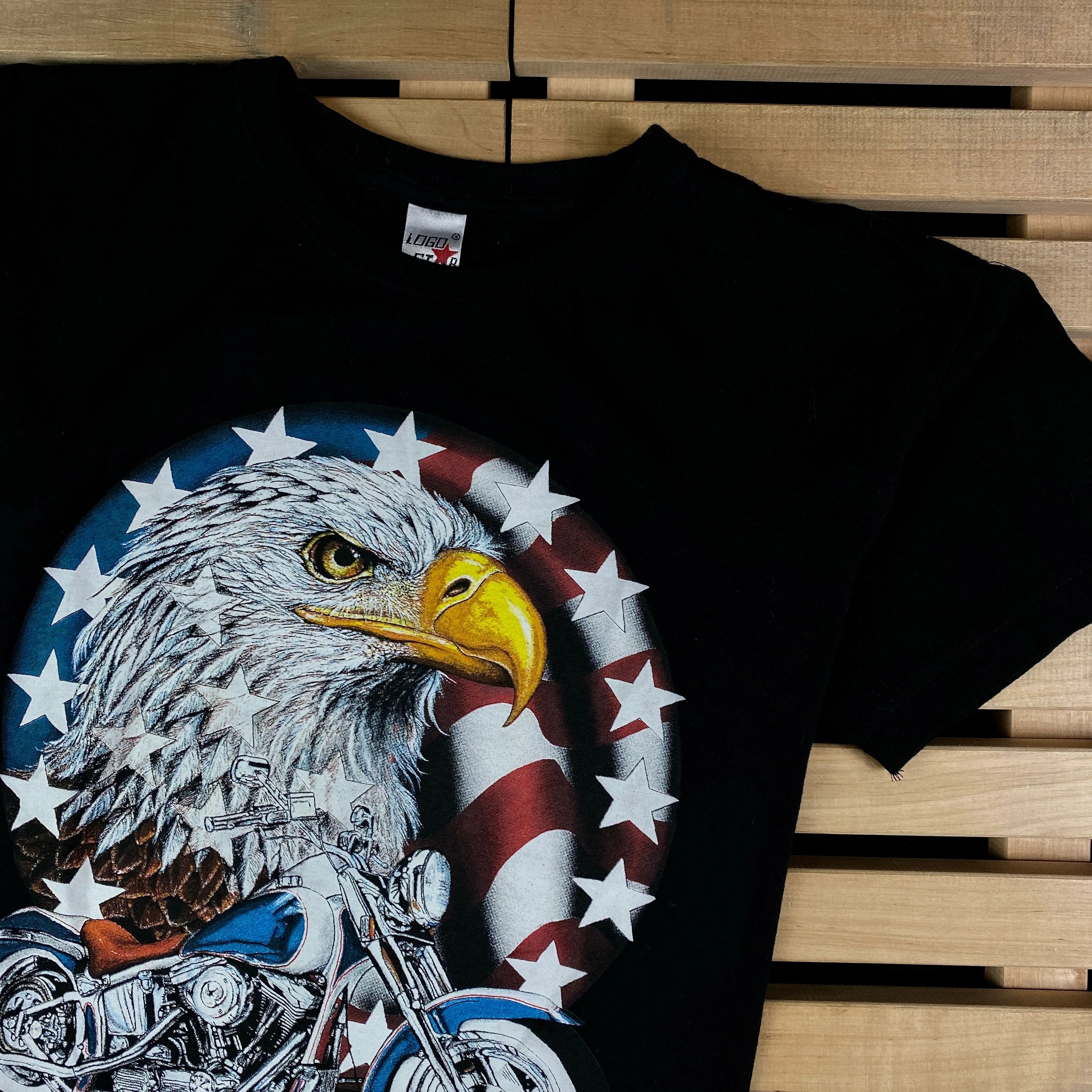 Band Tees × Harley Davidson × Vintage Mens Vintage T Shirt Eagle Harley Davidson Size S Size US S / EU 44-46 / 1 - 2 Thumbnail