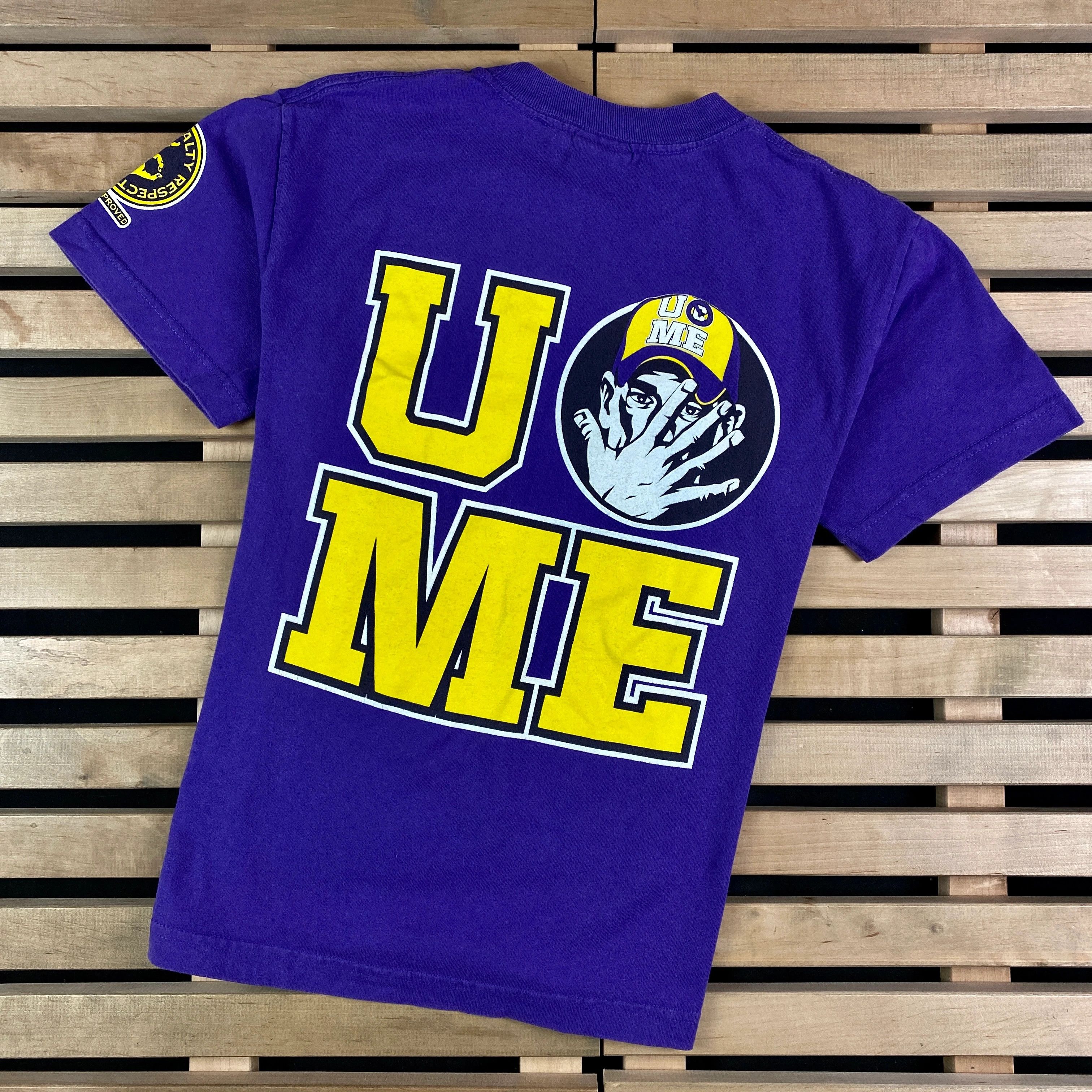 WWE × WWF Mens Vintage T Shirt John Cena Never Give Up Size XS Size US XS / EU 42 / 0 - 8 Thumbnail