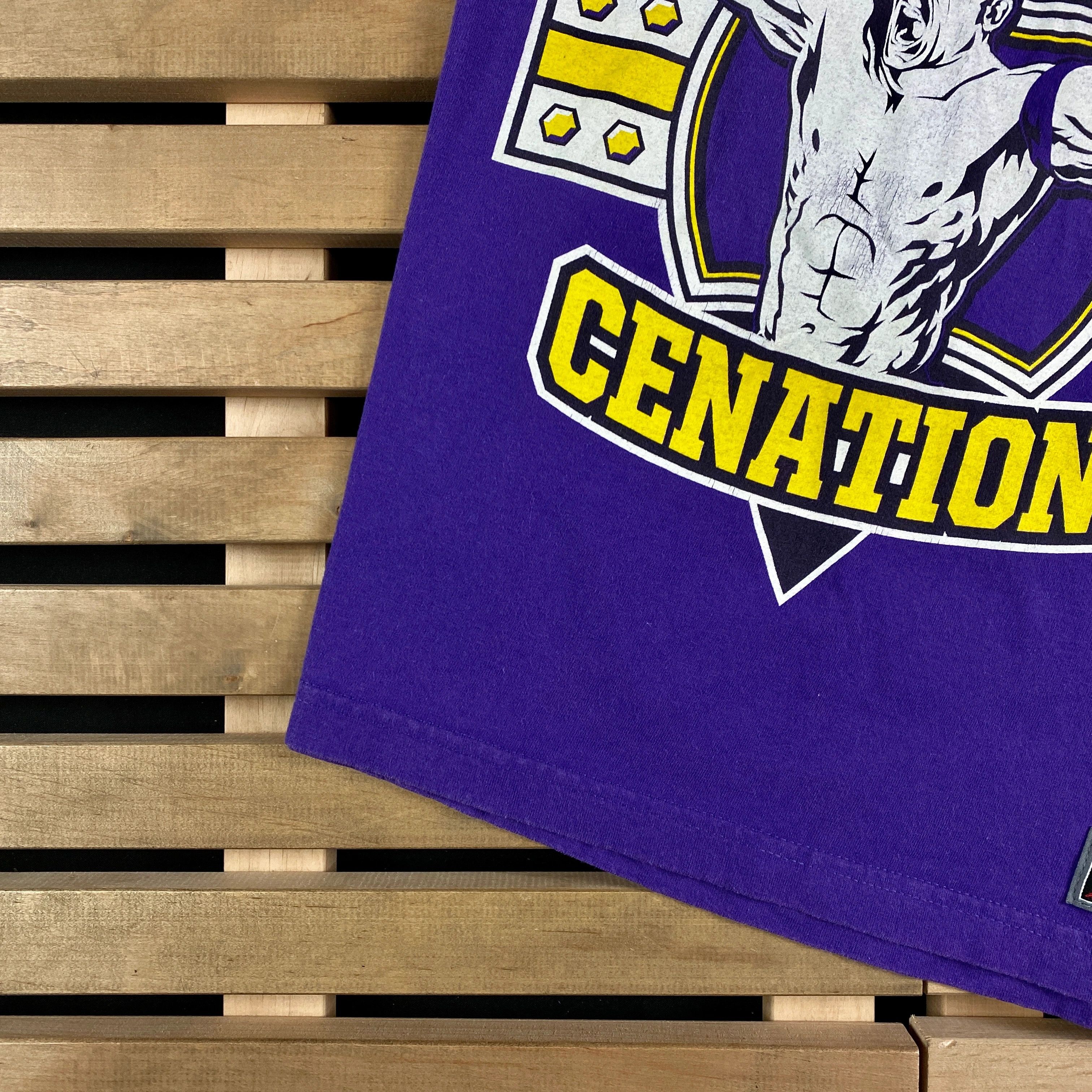 WWE × WWF Mens Vintage T Shirt John Cena Never Give Up Size XS Size US XS / EU 42 / 0 - 3 Thumbnail