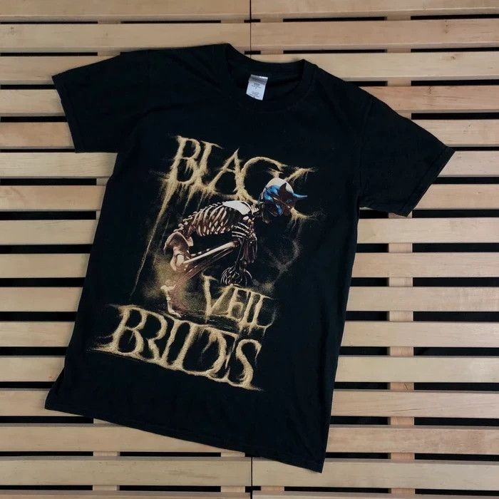 Band Tees × Vintage Mens Vintage T Shirt Black Veil Brides Big Logo Size S Size US S / EU 44-46 / 1 - 1 Thumbnail