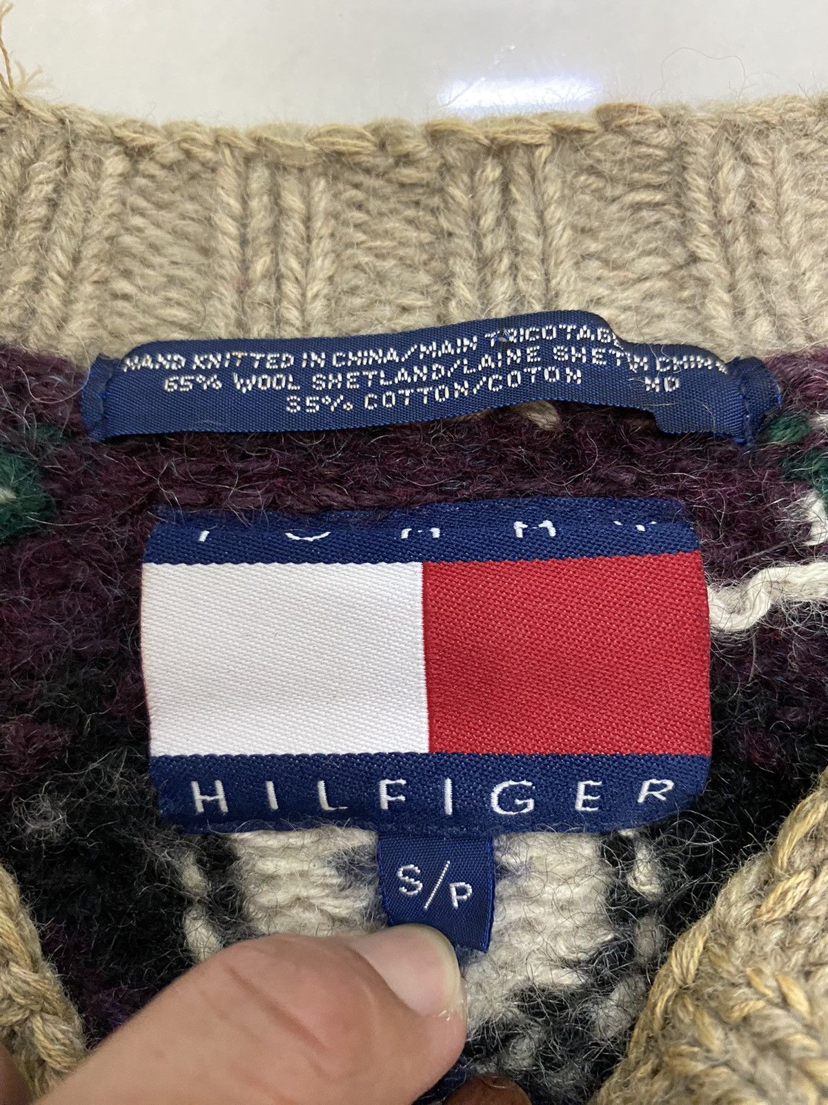 Tommy Hilfiger Tommy Hilfiger Wool Hand Knitted Sweater Size M / US 6-8 / IT 42-44 - 6 Thumbnail