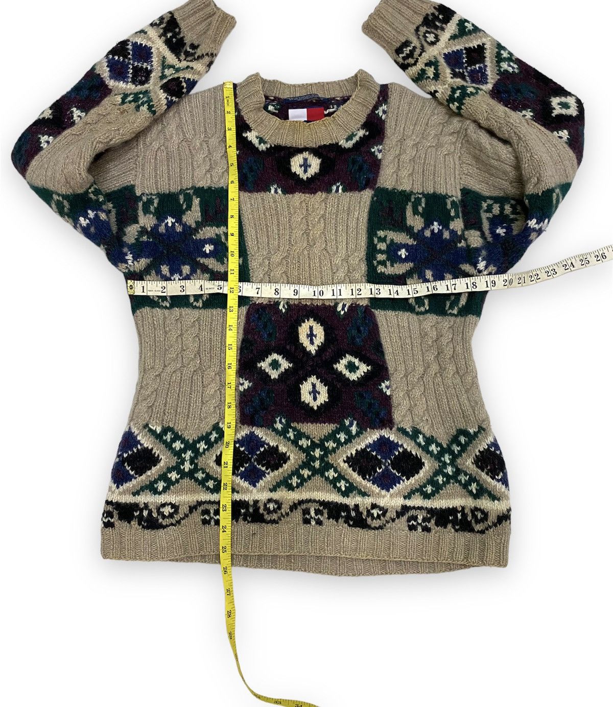 Tommy Hilfiger Tommy Hilfiger Wool Hand Knitted Sweater Size M / US 6-8 / IT 42-44 - 4 Thumbnail