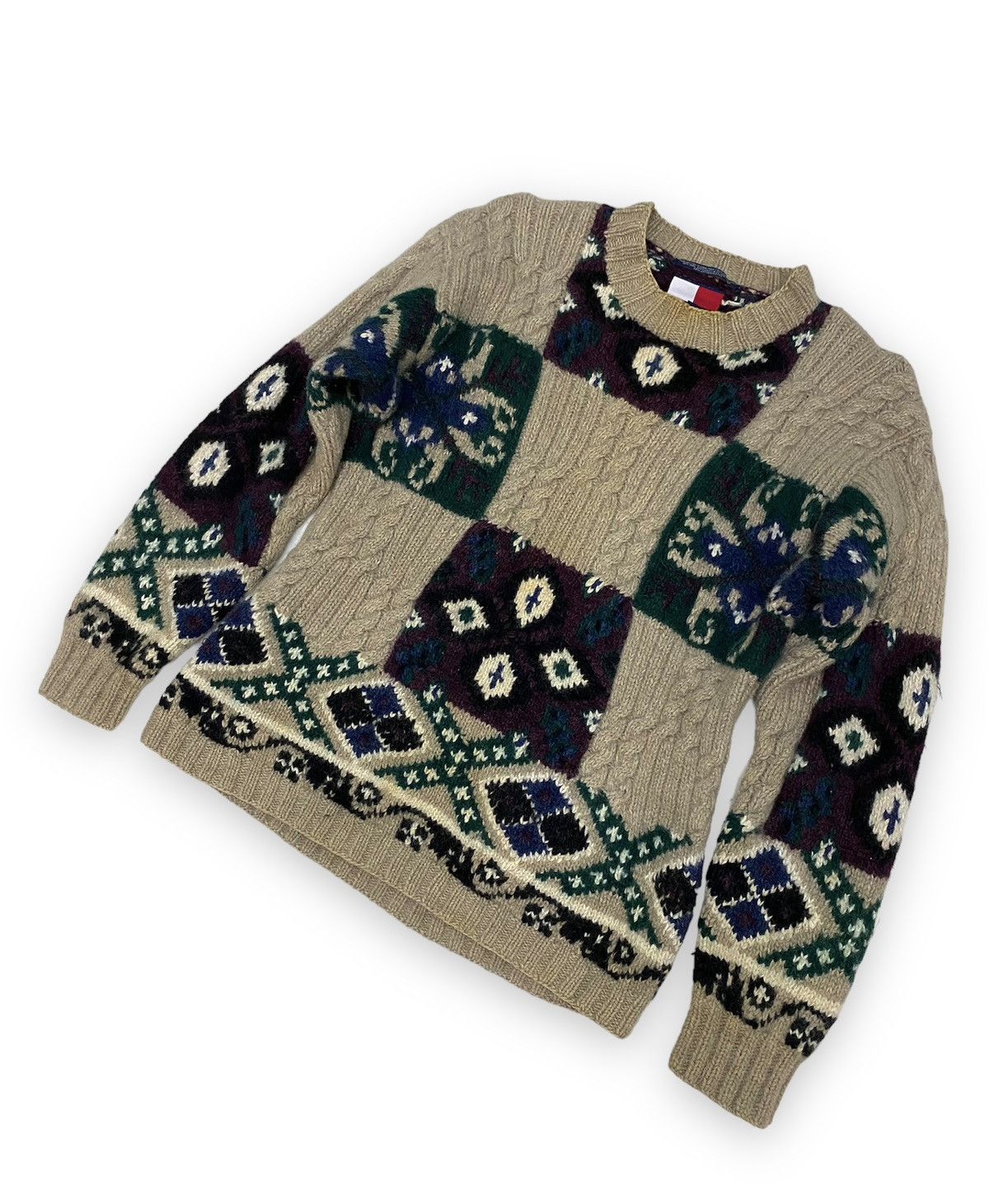 Tommy Hilfiger Tommy Hilfiger Wool Hand Knitted Sweater Size M / US 6-8 / IT 42-44 - 2 Thumbnail
