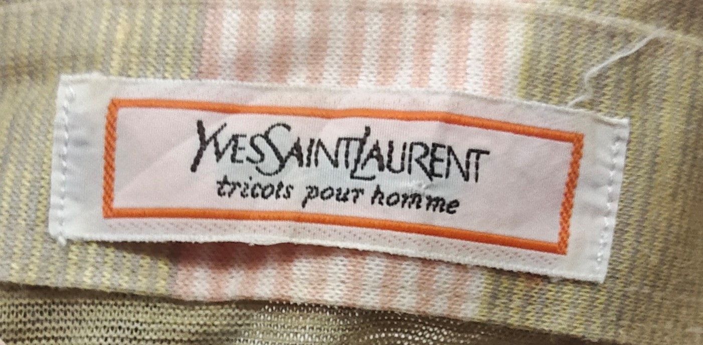Vintage × Yves Saint Laurent VINTAGE YSL POLO STRIPE SMALL Size US S / EU 44-46 / 1 - 5 Thumbnail