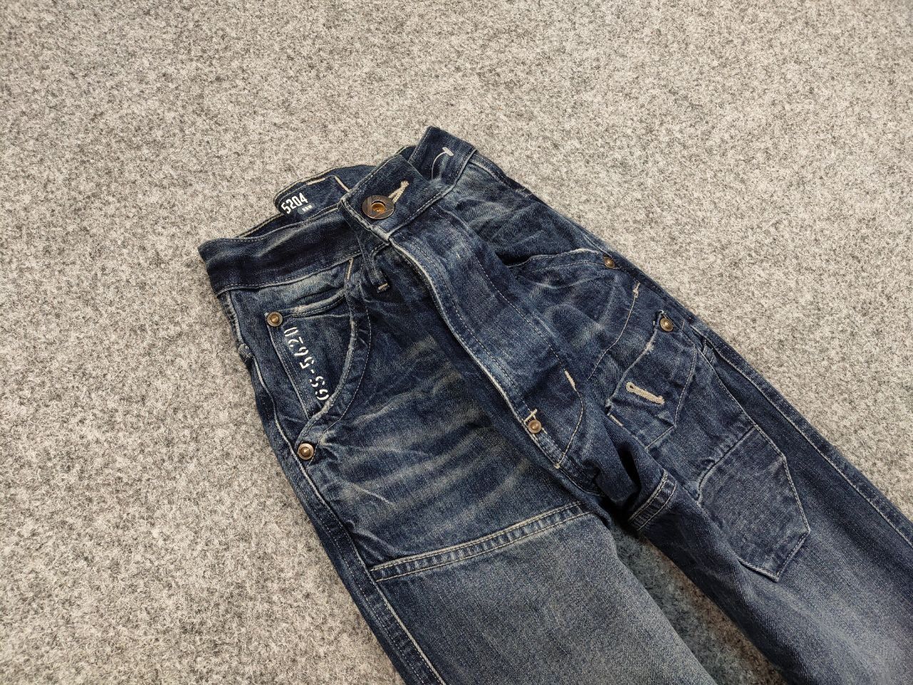 G-Star Vintage G-Star Raw Japan Skiff 5620 3d Tapered Denim Jeans Size US 30 / EU 46 - 11 Thumbnail