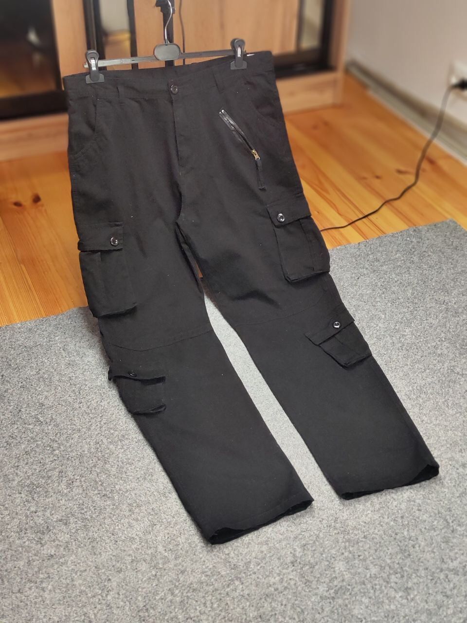 Japanese Brand Vintage Japan Multi Pocket Cargo Black Pants Travis Scott Size US 36 / EU 52 - 18 Thumbnail