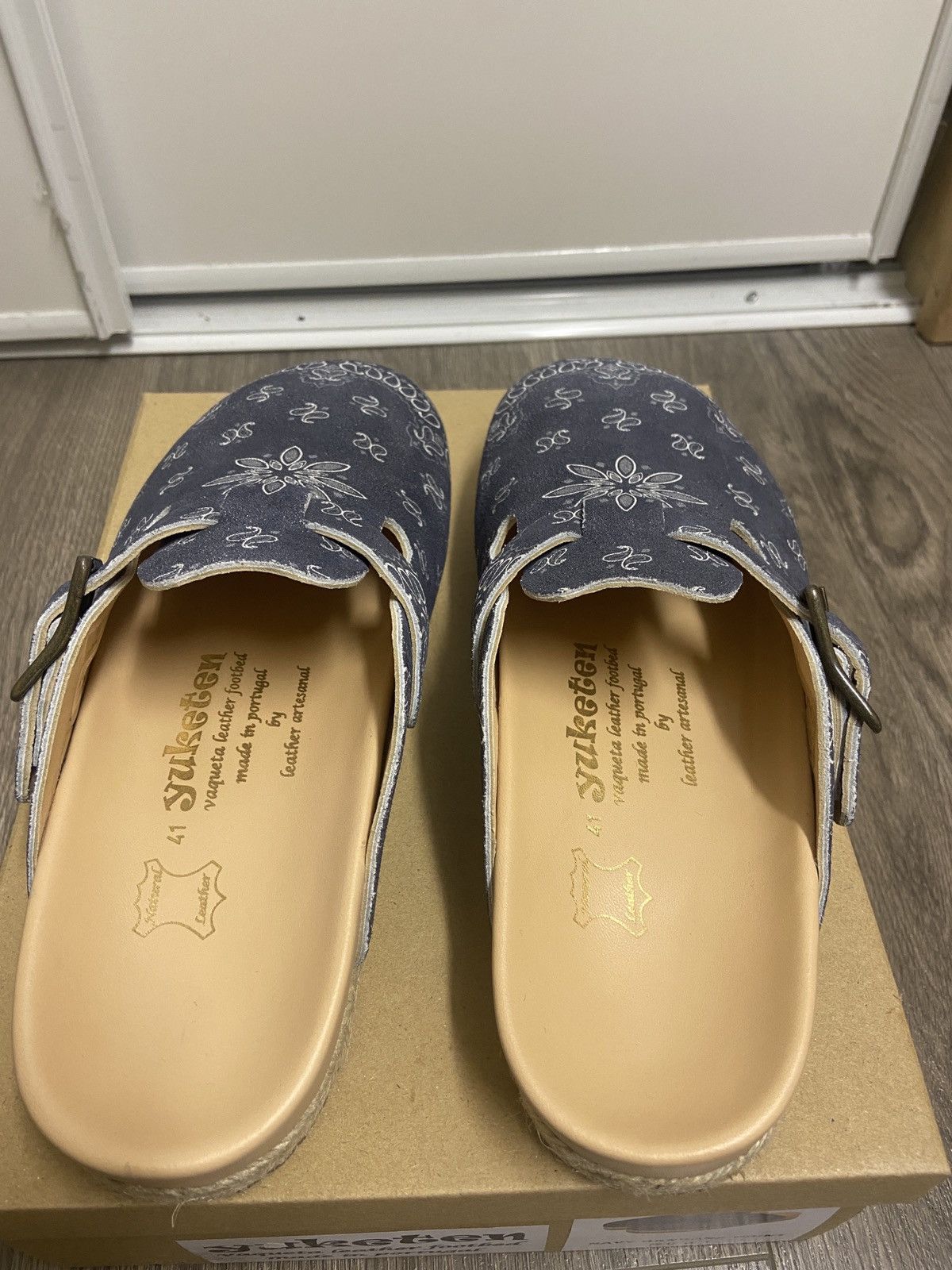 Yuketen Yuketen Clog - Sal 1 w/ Crepe Sole - Blue Bandana Suede Size US 8 / EU 41 - 10 Thumbnail