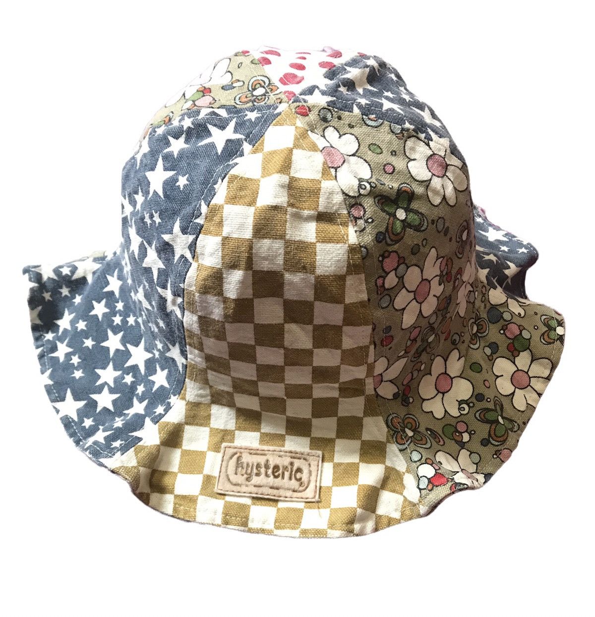 Hysteric Glamour × Japanese Brand Hysteric Glamour Patchwork Style Bucket Hat Size ONE SIZE - 1 Thumbnail