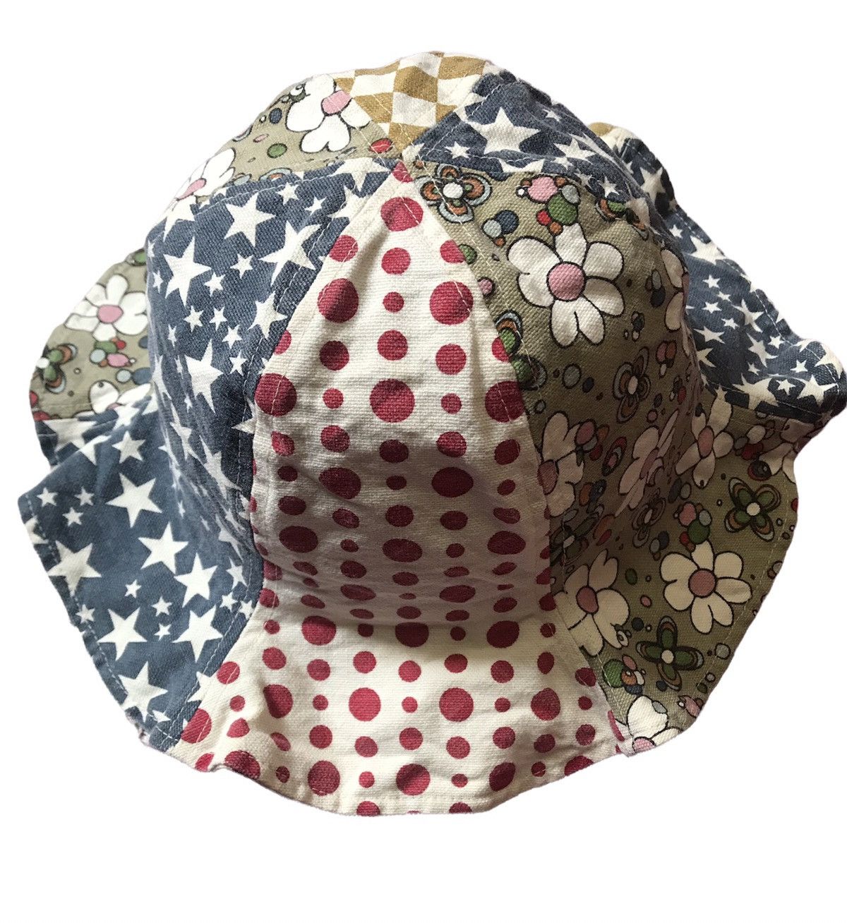 Hysteric Glamour × Japanese Brand Hysteric Glamour Patchwork Style Bucket Hat Size ONE SIZE - 4 Thumbnail