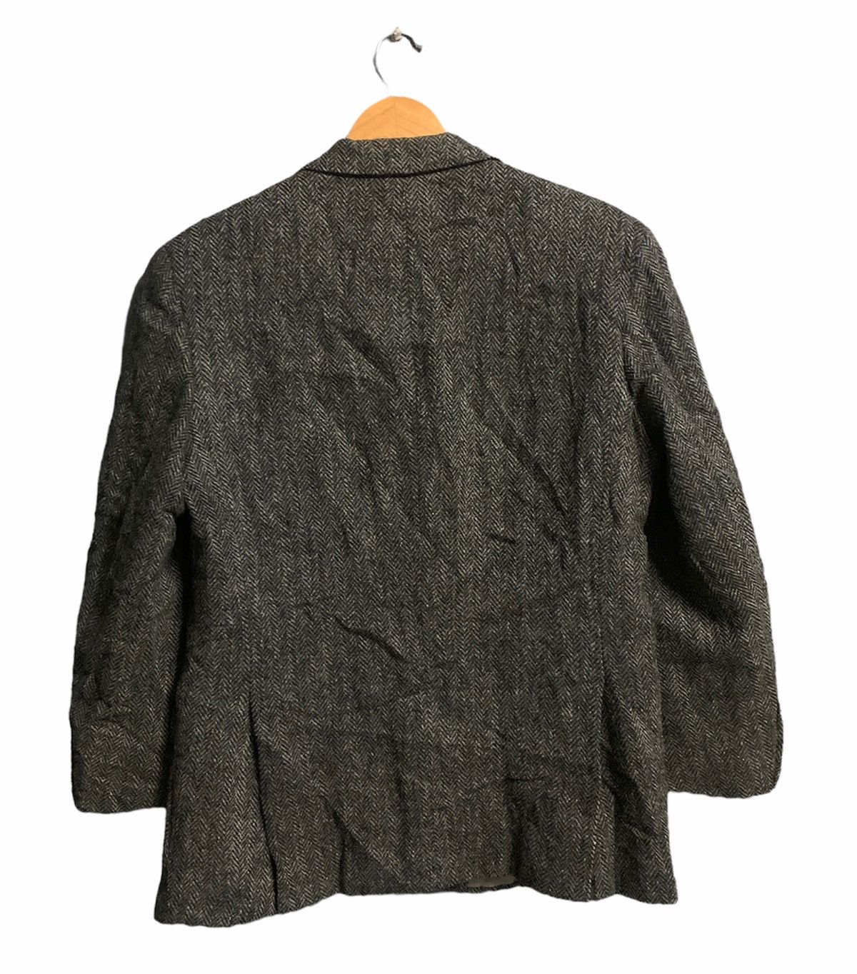 Harris Tweed HARRIS TWEED WOOL HERRINGBONE COAT Size US M / EU 48-50 / 2 - 2 Thumbnail