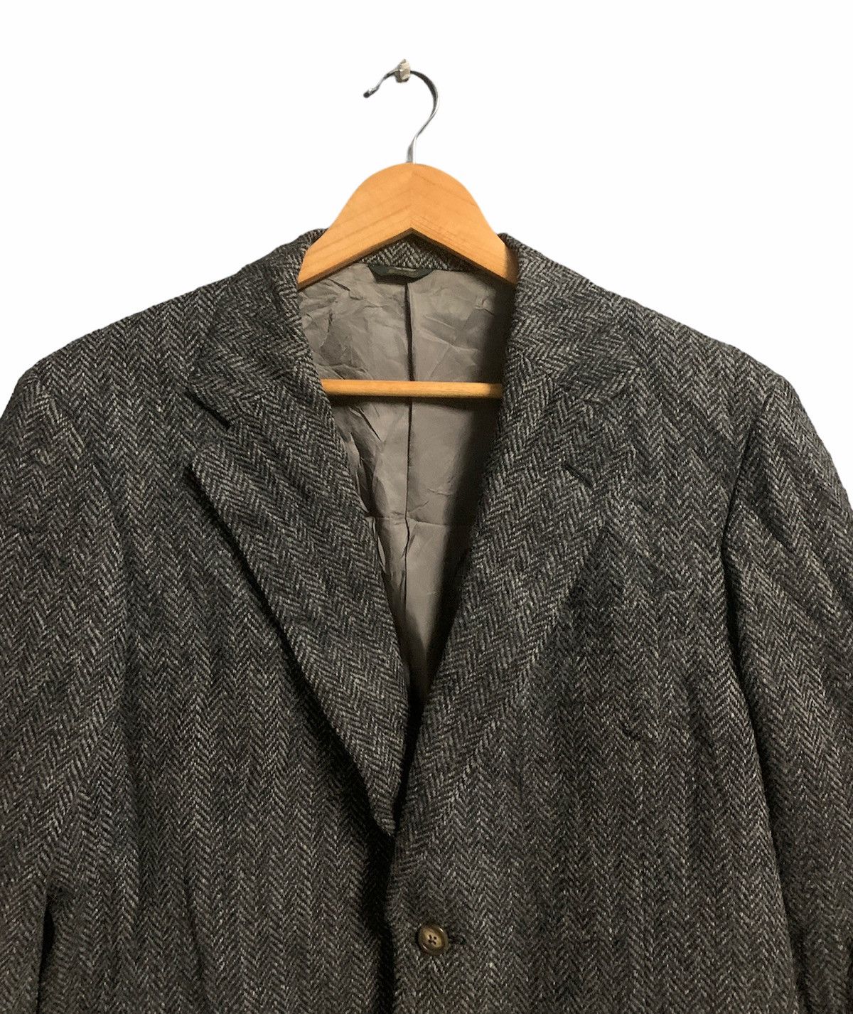 Harris Tweed HARRIS TWEED WOOL HERRINGBONE COAT Size US M / EU 48-50 / 2 - 4 Thumbnail