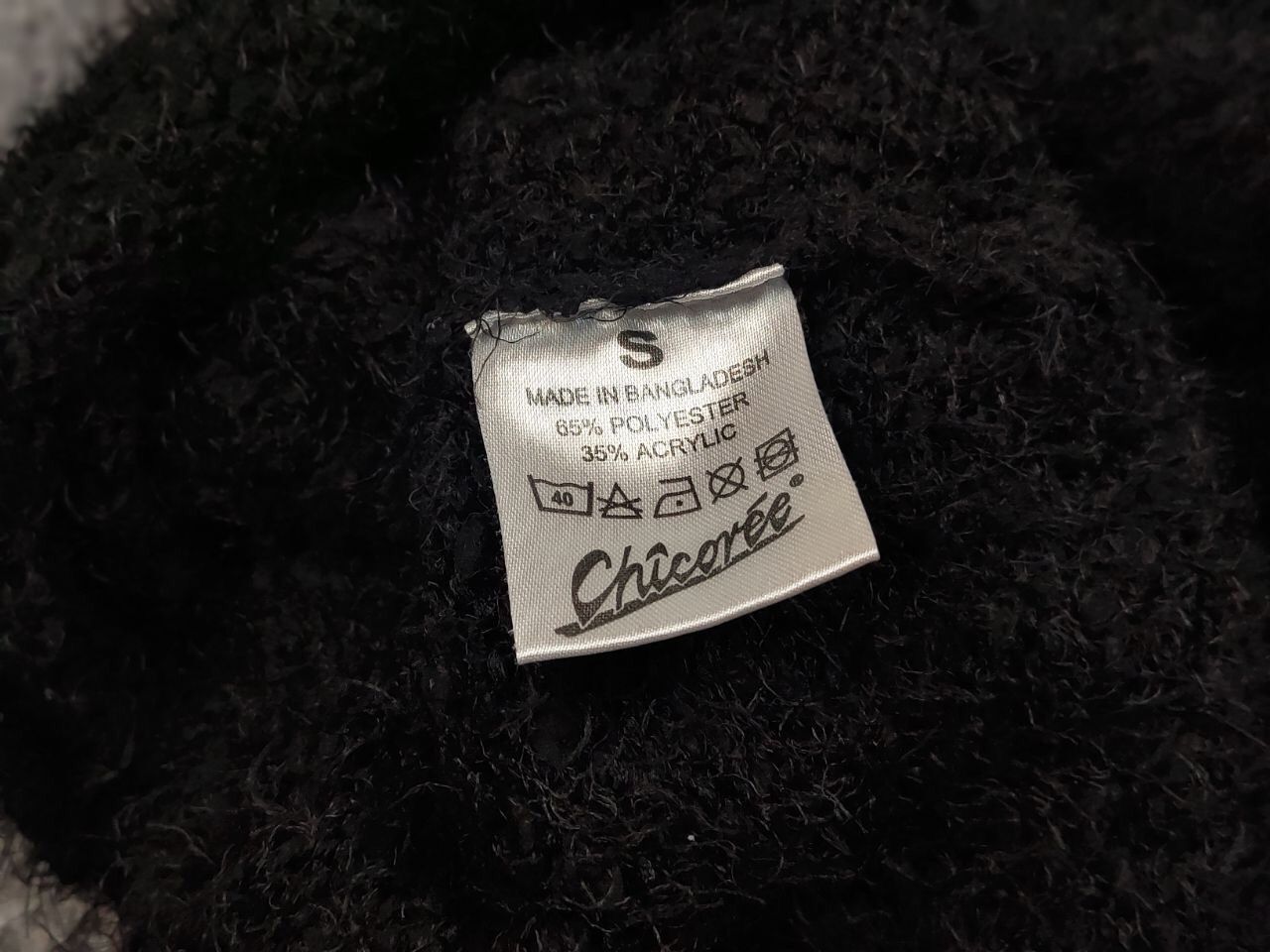 Japanese Brand Vintage 90's Japanese Black Mohair Style Fuzzy Sweater Size US S / EU 44-46 / 1 - 18 Thumbnail
