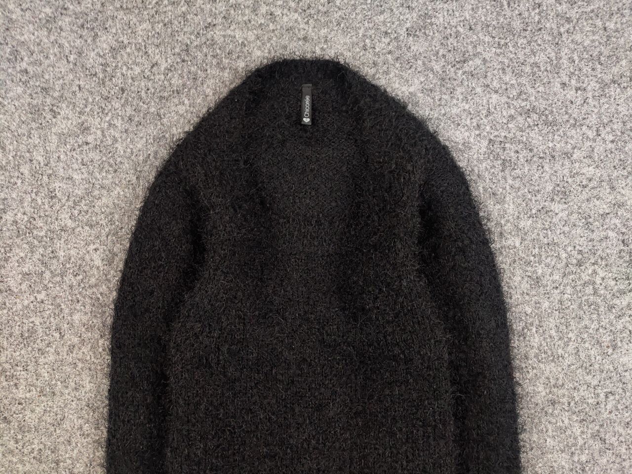 Japanese Brand Vintage 90's Japanese Black Mohair Style Fuzzy Sweater Size US S / EU 44-46 / 1 - 8 Thumbnail
