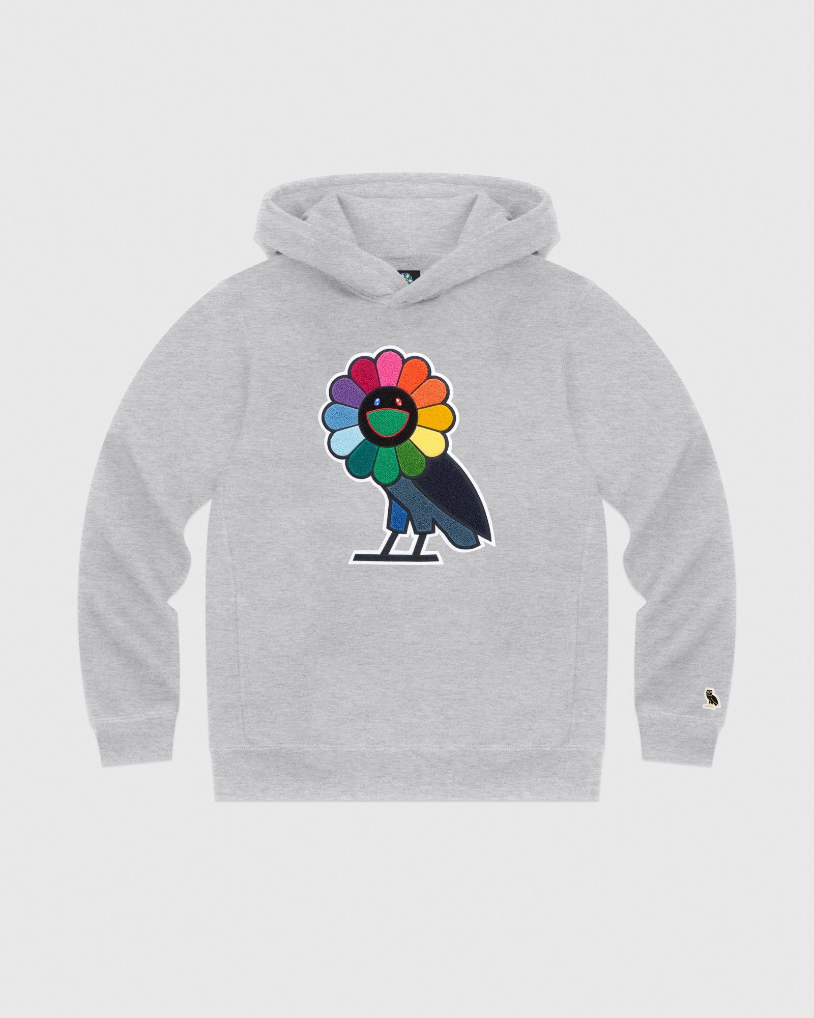 October's Very Own × Takashi Murakami OVO X Murakami Hoodie Grey 2018 OG Flower Owl Size US M / EU 48-50 / 2 - 5 Thumbnail