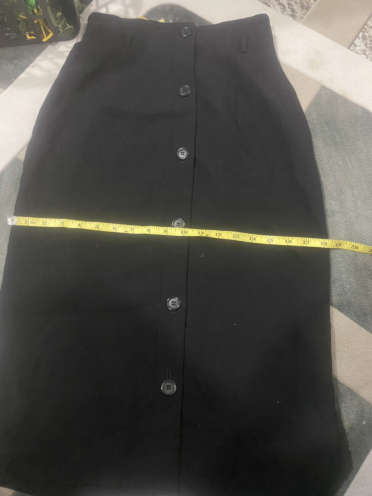 Christian Dior Monsieur VINTAGE CHRISTIAN DIOR FRONT BUTTON DOWN SKIRT Size 26" / US 2 / IT 38 - 6 Thumbnail