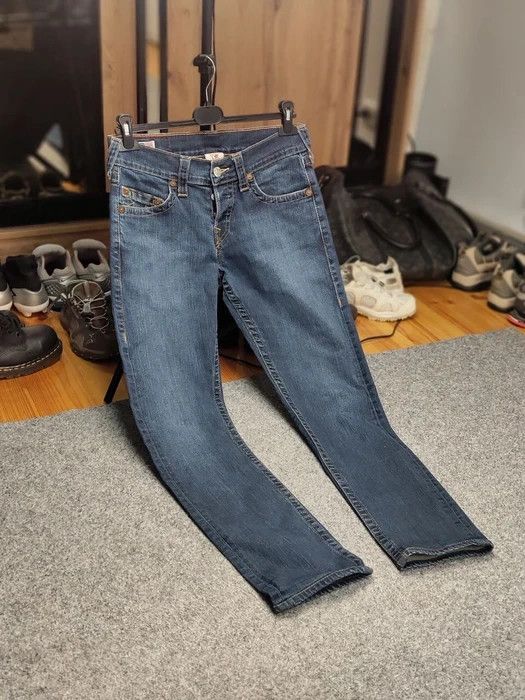 True Religion Vintage 90's True Religion Made in USA Blue Denim Jeans Size US 30 / EU 46 - 10 Thumbnail