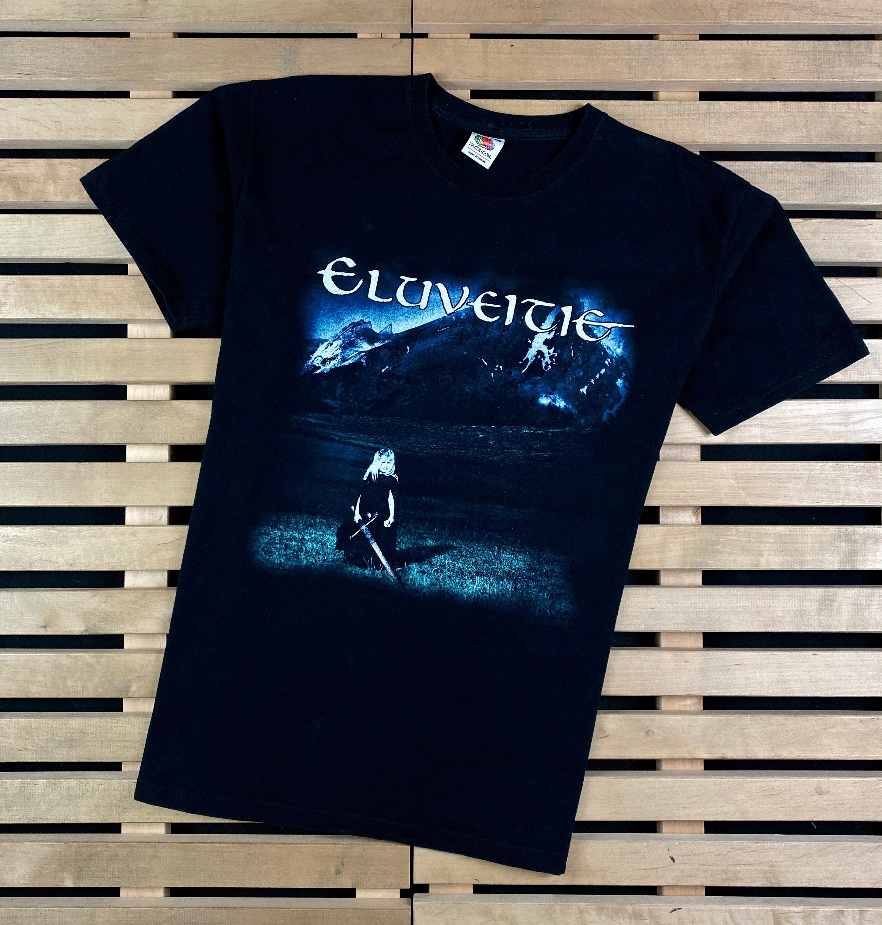 Band Tees × Vintage Mens Vintage T Shirt Eluveitie Size M Size US M / EU 48-50 / 2 - 1 Thumbnail