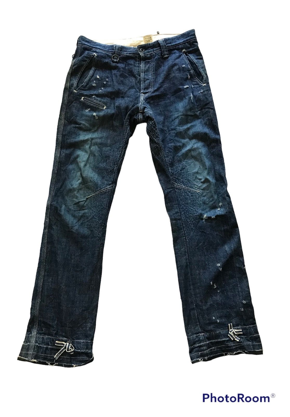 Vintage Hoo Koo distress denim rare design