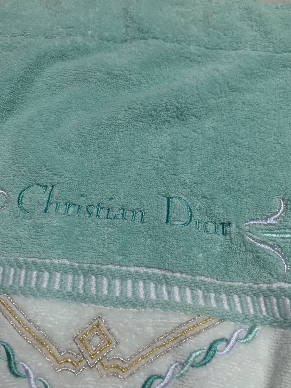 Christian Dior Monsieur × Dior × Vintage Vintage Christian Dior Linge de Maison big fleece blanket Size ONE SIZE - 3 Thumbnail
