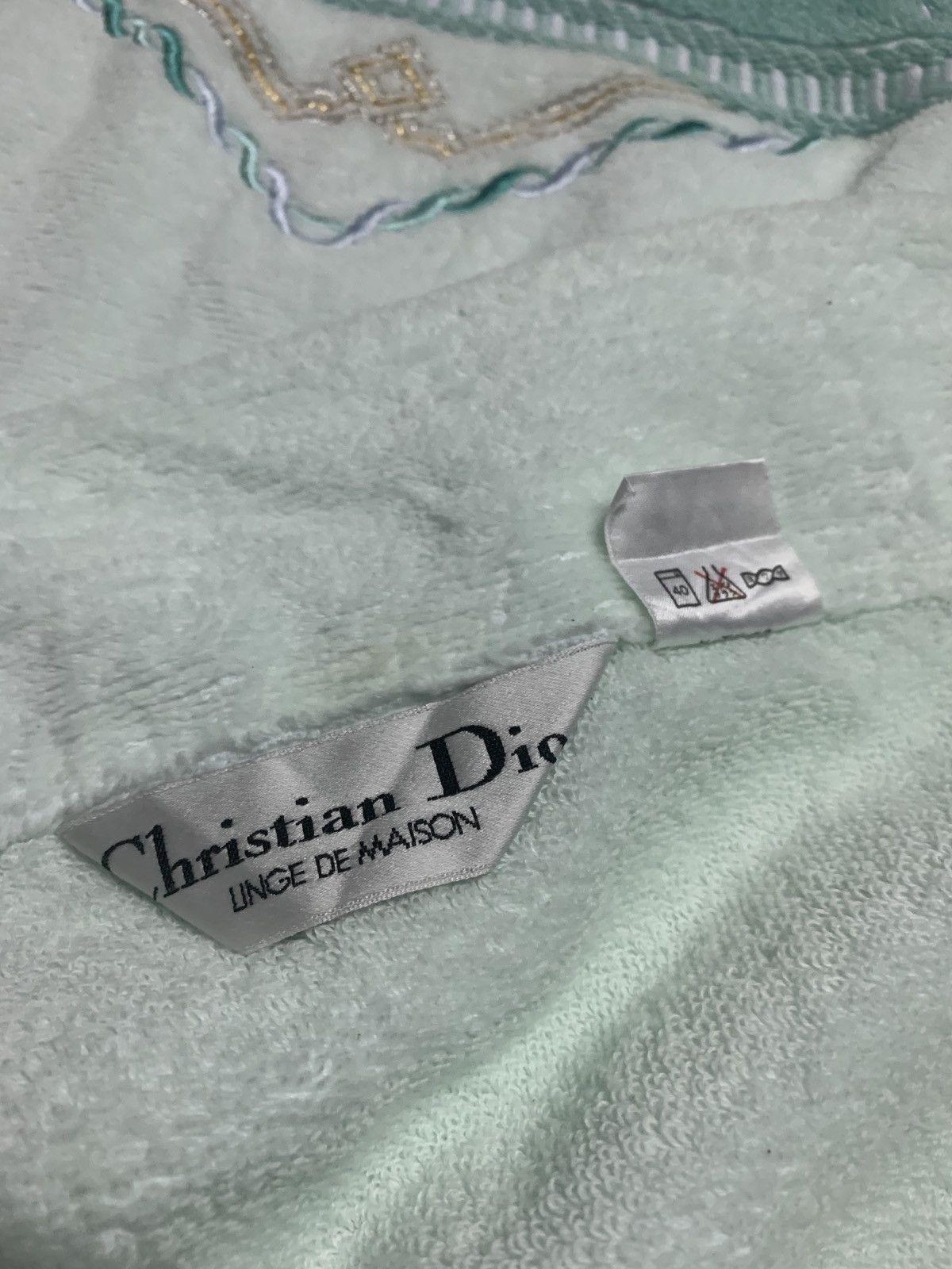 Christian Dior Monsieur × Dior × Vintage Vintage Christian Dior Linge de Maison big fleece blanket Size ONE SIZE - 8 Thumbnail