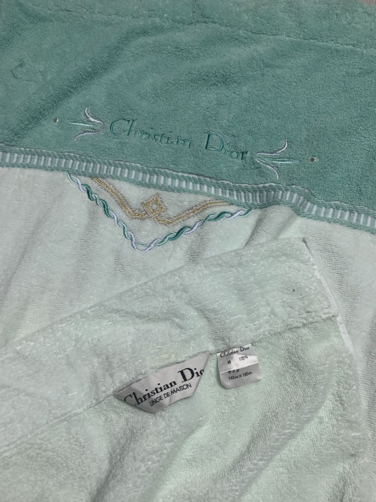 Christian Dior Monsieur × Dior × Vintage Vintage Christian Dior Linge de Maison big fleece blanket Size ONE SIZE - 2 Thumbnail