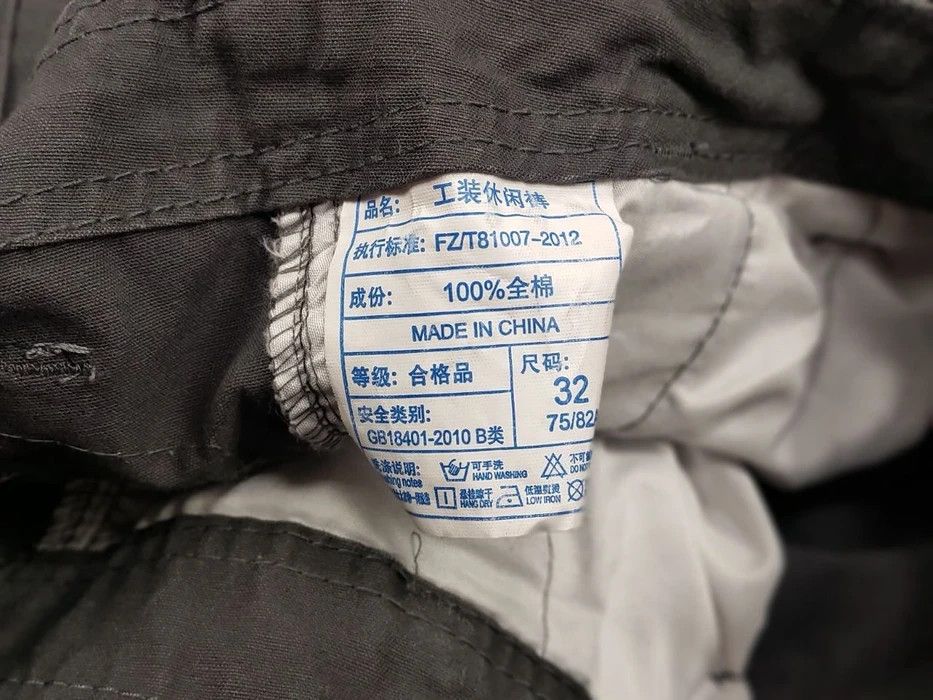 Japanese Brand Vintage 90's Cargo Pants Travis Scott Japan Pocket Gray Size US 32 / EU 48 - 9 Thumbnail