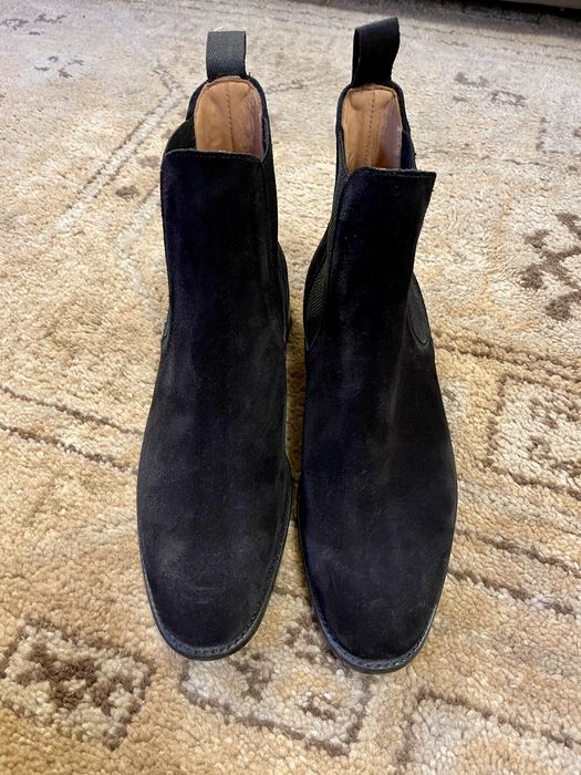Sanders Sanders Black Suede Chelsea Boot Grailed