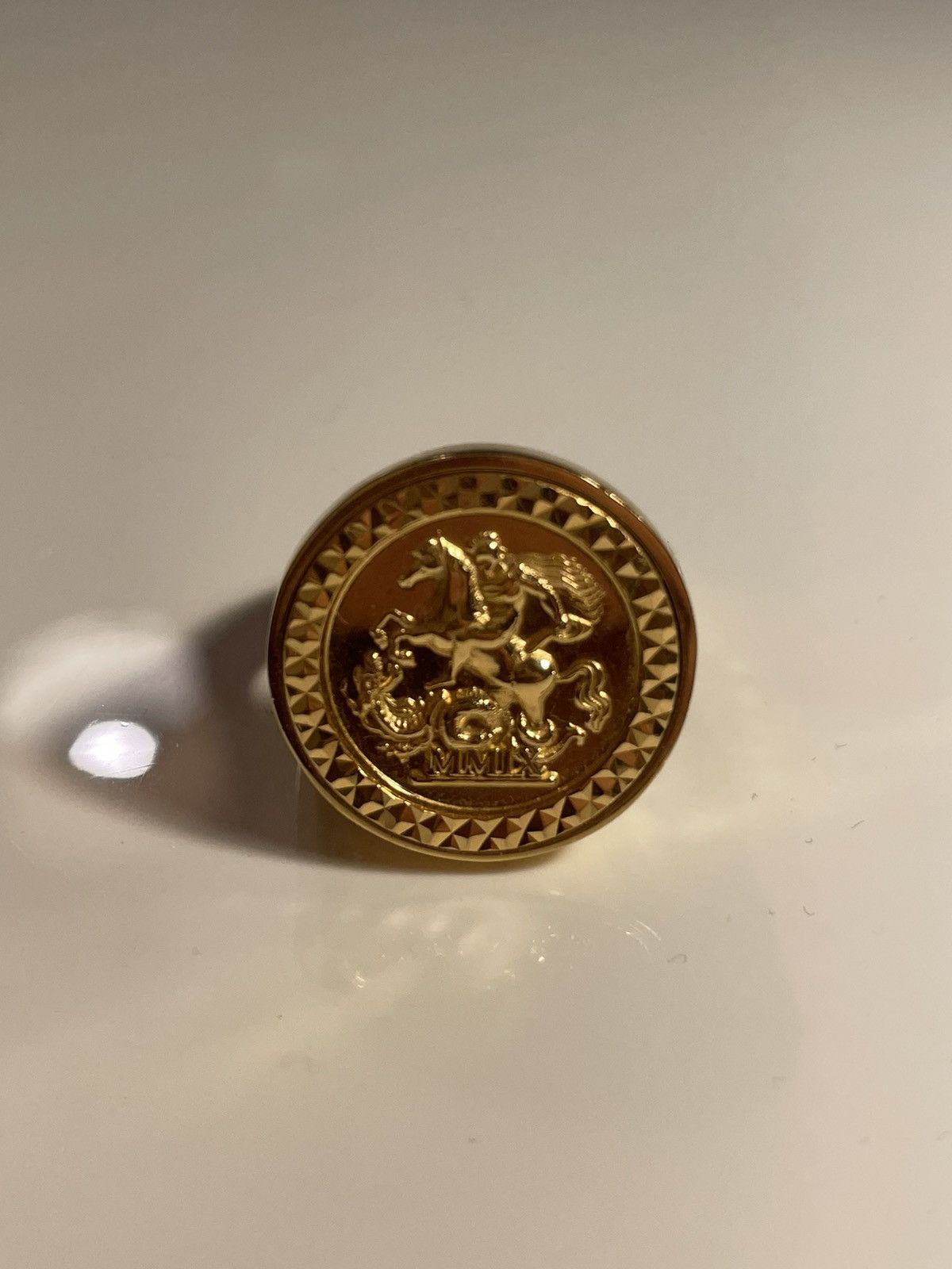 Palace Palace Skateboards 2017 Solid G 9K Sovereign Ring DEADSTOCK 