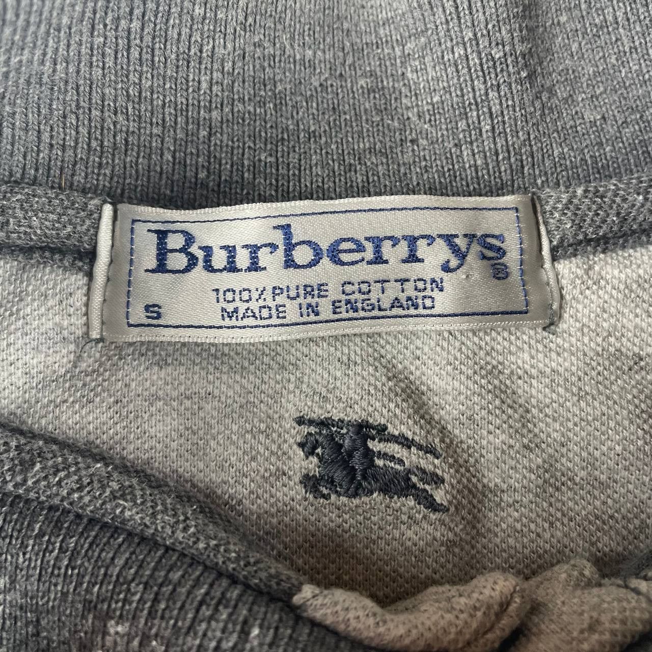Burberry × Vintage Berberrys Vintage Gray Polo Made in England Size US L / EU 52-54 / 3 - 5 Thumbnail