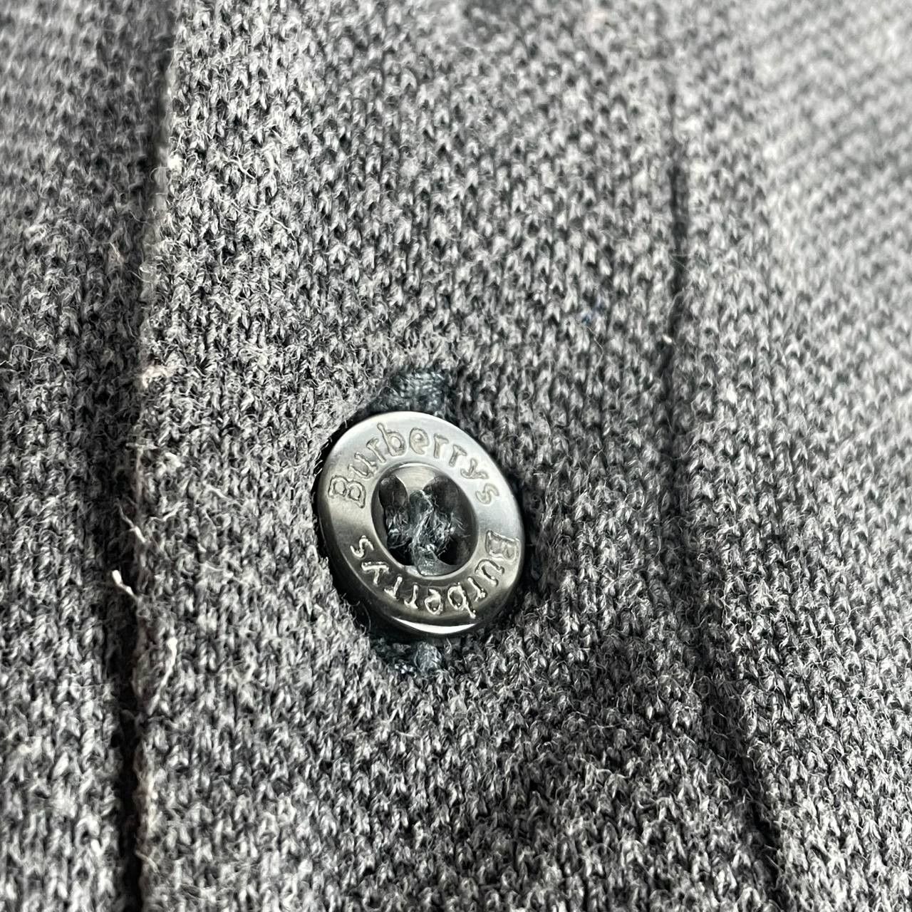 Burberry × Vintage Berberrys Vintage Gray Polo Made in England Size US L / EU 52-54 / 3 - 3 Thumbnail