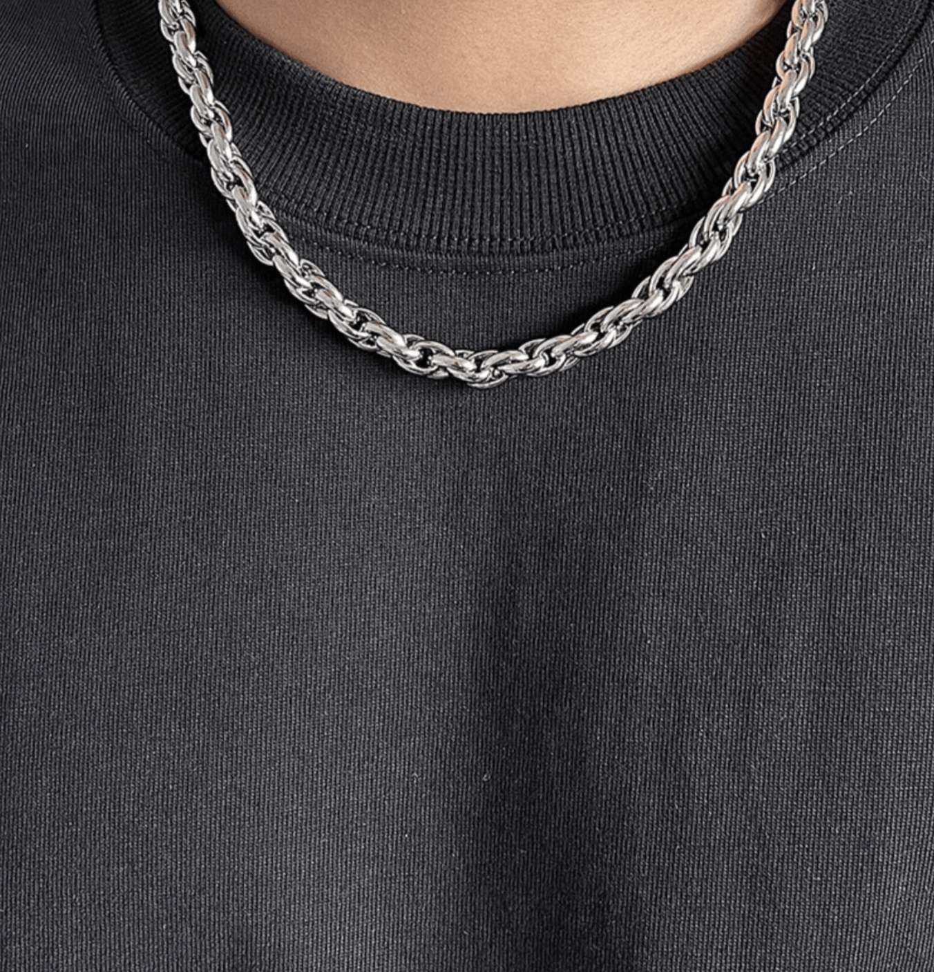 Jewelry Thick Cuban Chain Choker Size ONE SIZE - 2 Thumbnail