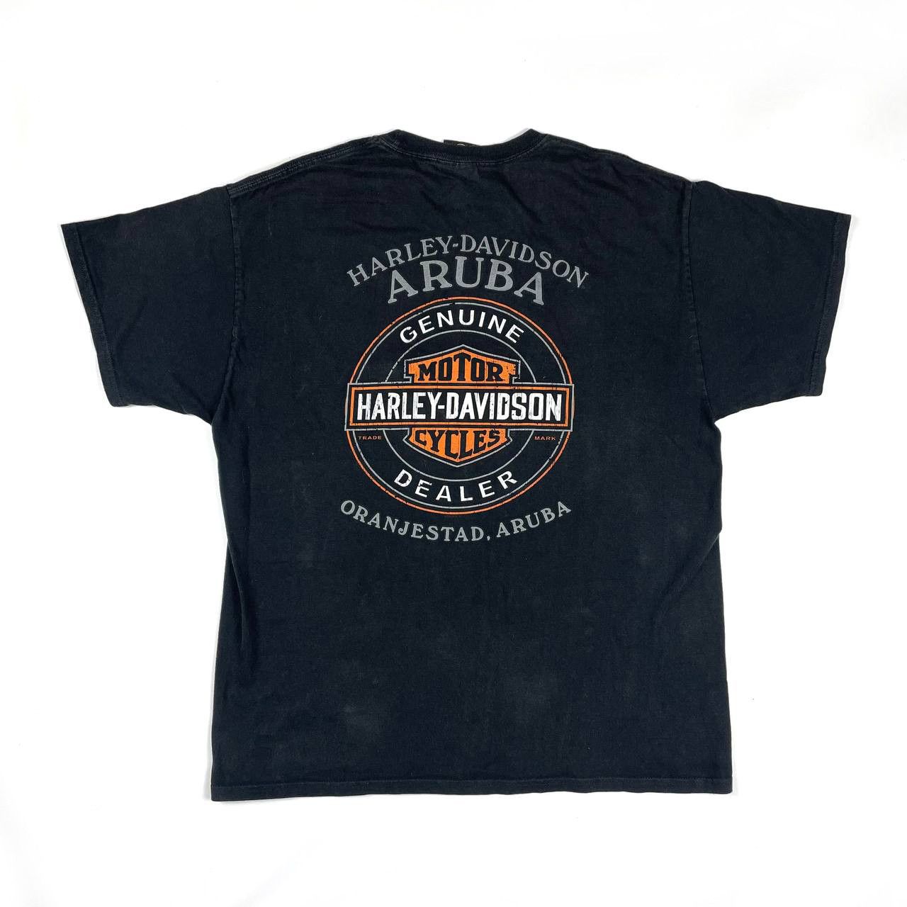 Harley Davidson Harley Davidson Y2K Big Logo Black T-Shirt Size US M / EU 48-50 / 2 - 2 Thumbnail