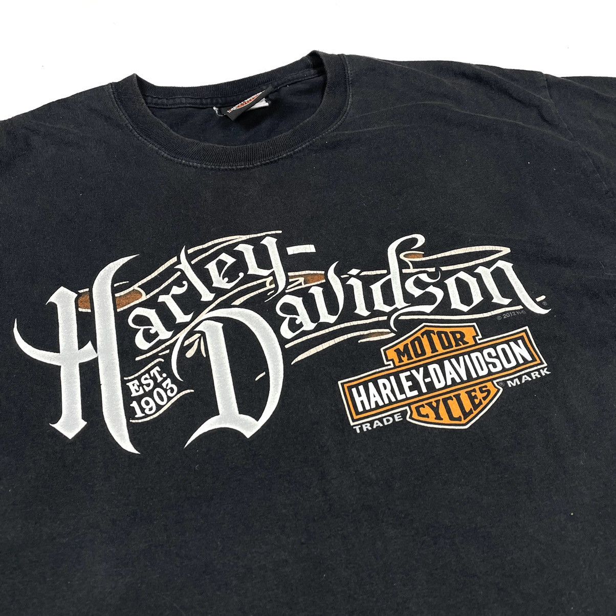 Harley Davidson Harley Davidson Y2K Big Logo Black T-Shirt Size US M / EU 48-50 / 2 - 3 Thumbnail