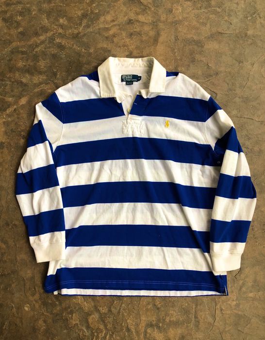 Polo Ralph Lauren Kanye Polo Ralph Lauren striped rugby polo | Grailed