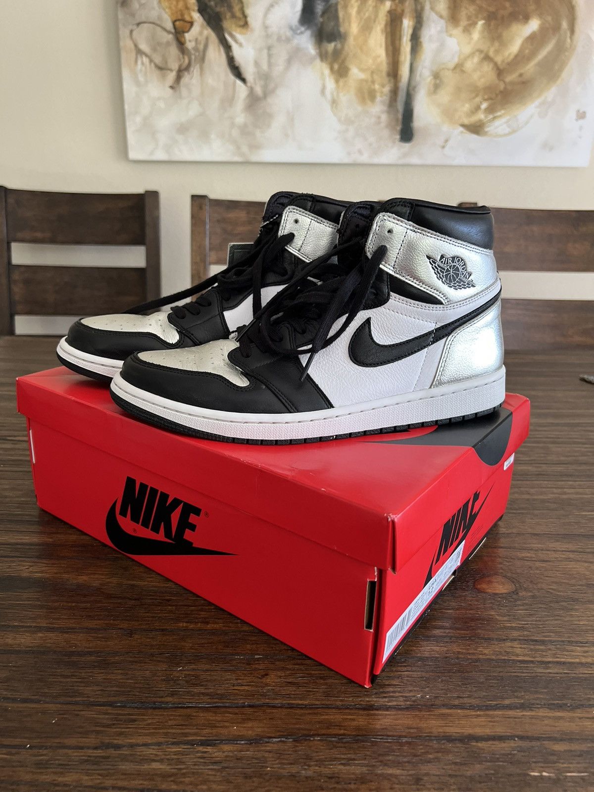Silver Toe Retro Jordan 1s