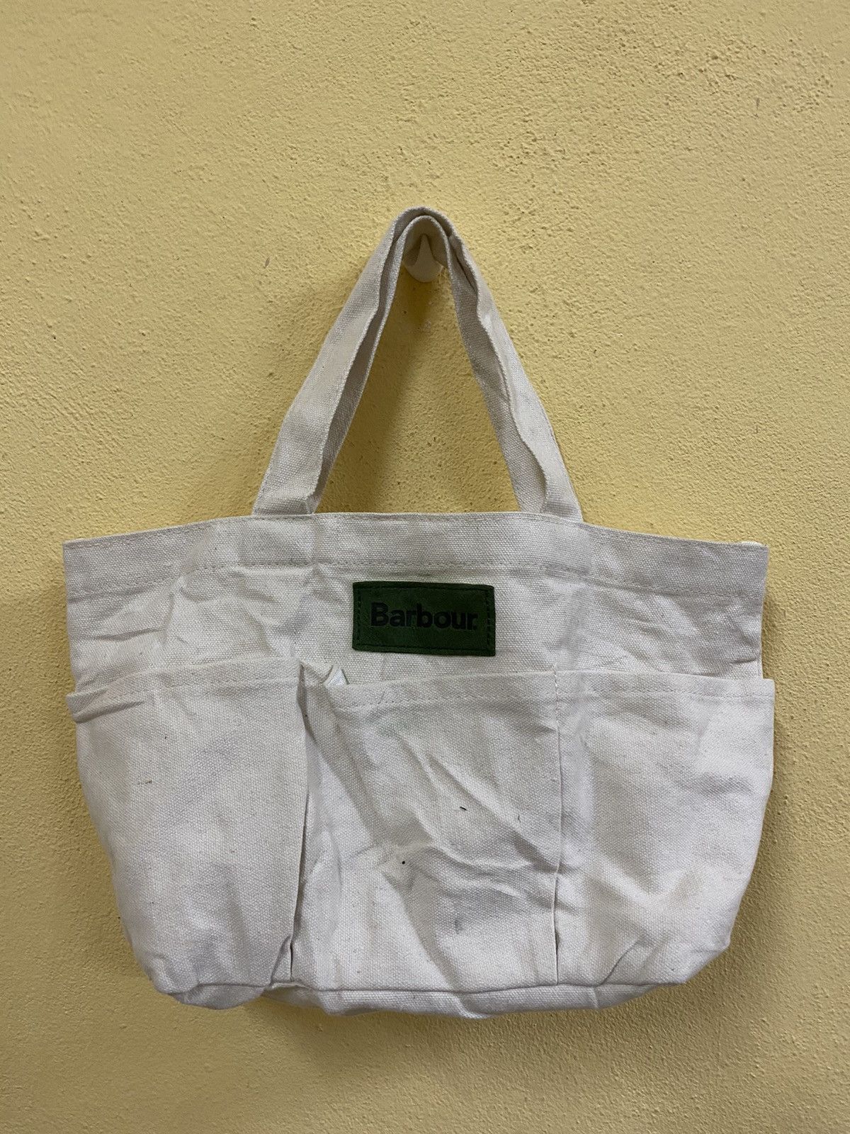 VINTAGE BARBOUR CANVAS TOTE BAG