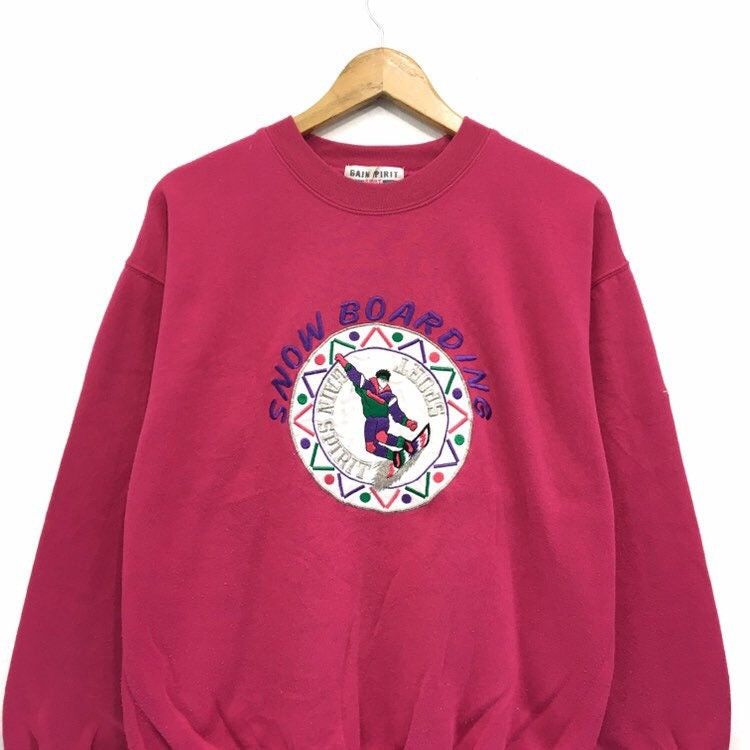 Vintage SNOWBOARDING Crewneck Sweatshirt Size M / US 6-8 / IT 42-44 - 3 Thumbnail